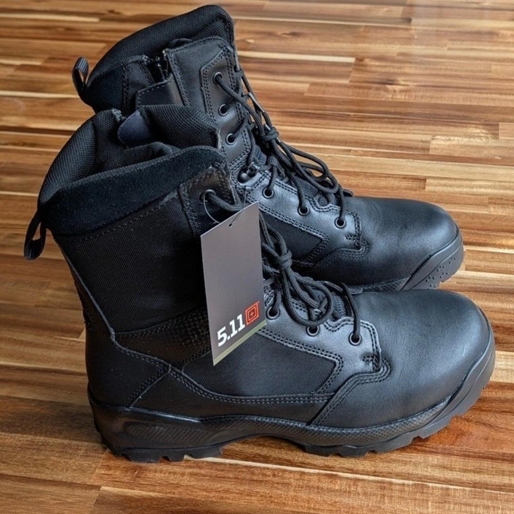 5.11 Tactical A.T.A.C.® 2.0 8" Shield Black Leather Nylon Duty Boots NEW Size 12